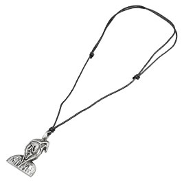 Halskette mit Gruselanhnger silber