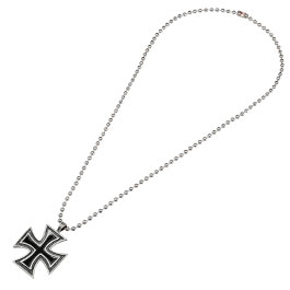 Halskette Eisernes Kreuz schwarz inkl. Kugelkette