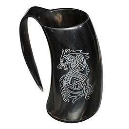 Krug Fenrir aus Bffelhorn 350-450 ml
