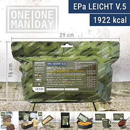 Convar Feldkche EPa Tagesration Leicht V.5 mit Linseneintopf Langzeitlebensmittel - Ideal fr Outdoor, Notvorrat und Krisenvors