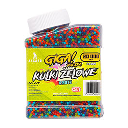 Asgard Gelkugeln 7-8 mm 20.000 Stk. Munition fr Gelgewehre und Gelpistolen Actionblaster bunt gemischt