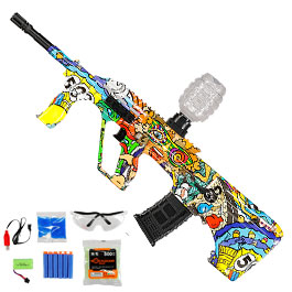Asgard Actionblaster SW20B elektrisch fr Schaumstoff-Pfeile, Gel- und Airsoftmunition inkl. Akku, Munition & Schutzbrille