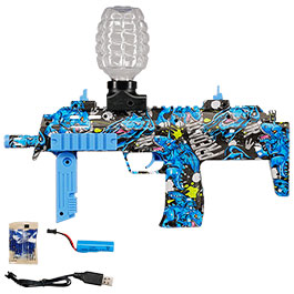 Asgard Hydrogel Actionblaster Predator elektrisch inkl. Akku & Gelkugeln blau