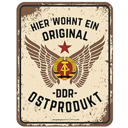 Blechschild Ostprodukt