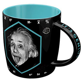 Nostalgic Art Retro Tasse mit 'EINSTEIN-ENERGY = ME + COFFEE' Motiv