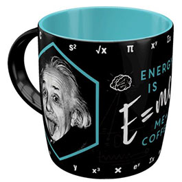 Kleinbild 1 Nostalgic Art Retro Tasse mit 'EINSTEIN-ENERGY = ME + COFFEE' Motiv