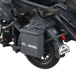 Techno 1:24 BMW R75 Gespann mit Anhänger und Panzerfaust 30 grau Bild 10