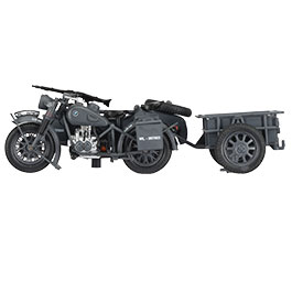 Techno 1:24 BMW R75 Gespann mit Anhänger und Panzerfaust 30 grau Bild 7