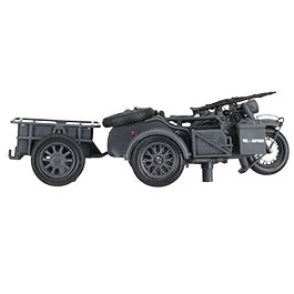 Techno 1:24 BMW R75 Gespann mit Anhänger und Panzerfaust 30 grau Bild 8