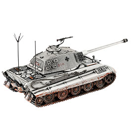 Kleinbild 5 Techno 1:72 Panzer Sd.Kfz. 182 Tiger II Knigstiger Metallmodell Ausfhrung Berlin 1945 Winter
