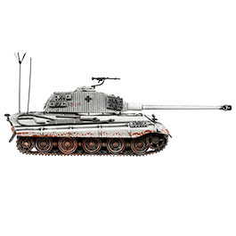 Kleinbild 8 Techno 1:72 Panzer Sd.Kfz. 182 Tiger II Knigstiger Metallmodell Ausfhrung Berlin 1945 Winter