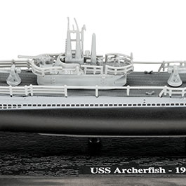 Techno 1:350 USS Archerfish 1945 U-Boot Metall Standmodell Bild 8