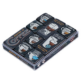 Kleinbild 1 NostalgicArt Magnet-Set Anatomy of Coffee 9 kraftvolle Magnete