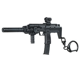 WoSport Schlsselanhnger MP7A2 Maschinenpistole 1:6 Miniaturmodell schwarz