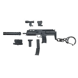 Kleinbild 6 WoSport Schlsselanhnger MP7A2 Maschinenpistole 1:6 Miniaturmodell schwarz