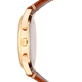 Kleinbild 2 Messerschmitt Fliegerchrono ME-4544GP-SL Uhr mit Lederarmband im Vintage-Look