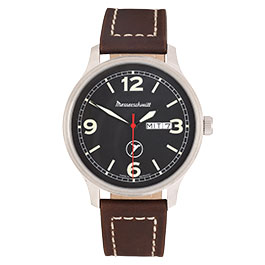 Messerschmitt ME-6332-DD1 Herrenuhr f�r Flieger DayDate &nbsp;mit Lederarmband