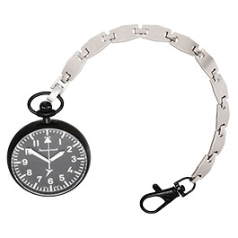 Kleinbild 2 Aristo Messerschmitt ME-TAU-4 Taschenuhr im Fliegeruhren Stil mit Edelstahl Kette