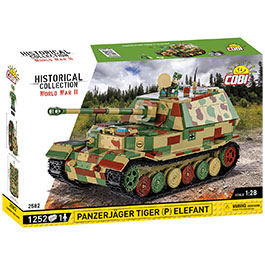 Kleinbild 2 Cobi Historical Collection Bausatz Panzer Panzerjger Tiger (P) Elefant 1252 Teile 2582