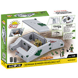 Kleinbild 3 Cobi Historical Collection Bausatz German Bunker Regelbau 667 642 Teile 3136