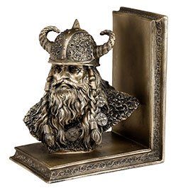 Kleinbild 1 Buchsttzen Wikinger-Bste 2er Set