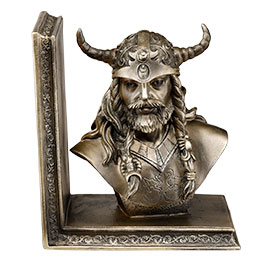 Kleinbild 2 Buchsttzen Wikinger-Bste 2er Set