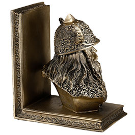 Kleinbild 5 Buchsttzen Wikinger-Bste 2er Set