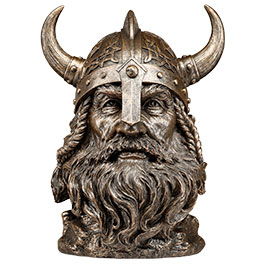 Flaschenhalterung Wikingerkopf fr Honigwein oder andere Lieblingsgetrnke. Origineller Flaschenhalter fr Flaschen bis zu 0,75 