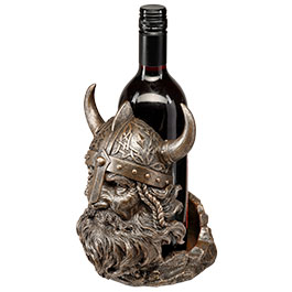 Kleinbild 1 Flaschenhalterung Wikingerkopf fr Honigwein oder andere Lieblingsgetrnke. Origineller Flaschenhalter fr Flaschen bis zu 0,75 