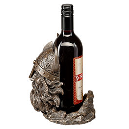Kleinbild 3 Flaschenhalterung Wikingerkopf fr Honigwein oder andere Lieblingsgetrnke. Origineller Flaschenhalter fr Flaschen bis zu 0,75 