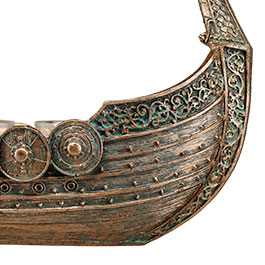 Kleinbild 6 Wikingerschiff Drakkar Teelichterhalter f�r 3 Kerzen