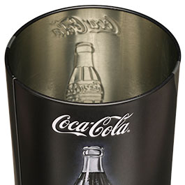 Kleinbild 9 Blech-Spardose Coca-Cola-Logo schwarz