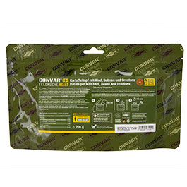 Convar Feldk�che Meals Kartoffeltopf mit Rind, Bohnen und Croutons 200 g Beutel
