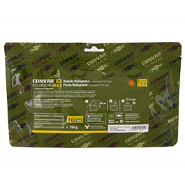 Convar Feldk�che Meals Nudeln Bolognese (vegetarisch mit Soja) 150 g Beutel
