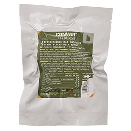 Convar Feldk�che 4 Brotscheiben mit Aufstrich Geschmack Knoblauch 35 g