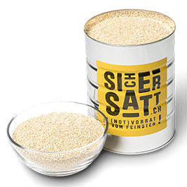 Produktbild zu SicherSatt Notration Quinoa weiss 1200 g Dose inkl. Deckel z ...