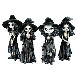 Kleinbild 10 Dekofiguren Hexen Nightmare-Witches handbemalt 4er Set