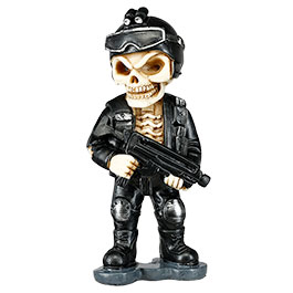 Produktbild zu Dekofigur Black Army Skull Skelett Totenkopf 16 cm ...