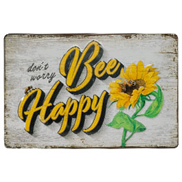 Produktbild zu Nostalgic Art Blechschild Bee Happy Special Edition 20 x 30  ...