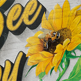 Kleinbild 2 Nostalgic Art Blechschild Bee Happy Special Edition 20 x 30 cm