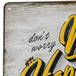 Kleinbild 4 Nostalgic Art Blechschild Bee Happy Special Edition 20 x 30 cm