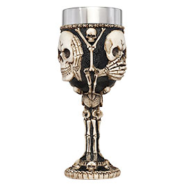 Kleinbild 2 Out Of The Blue Becher Totenkopf mit Edelstahleinsatz 20 x 7,5 cm