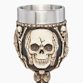 Kleinbild 4 Out Of The Blue Becher Totenkopf mit Edelstahleinsatz 20 x 7,5 cm