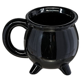 Kleinbild 2 OotB Keramikbecher Hexenkessel mit Zauber-Farbwechsel-Effekt 350 ml schwarz