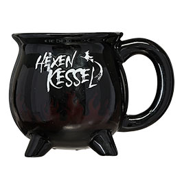 Kleinbild 4 OotB Keramikbecher Hexenkessel mit Zauber-Farbwechsel-Effekt 350 ml schwarz