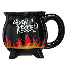 Kleinbild 5 OotB Keramikbecher Hexenkessel mit Zauber-Farbwechsel-Effekt 350 ml schwarz
