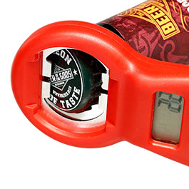 Kleinbild 3 Flaschen�ffner mit digitalem Z�hlwerk Bierz�hler inkl. Batterie ca. 14 cm rot