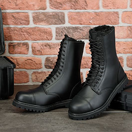 Kleinbild 1 Brandit Stiefel Phantom Fur Liner 14 Eye Boot schwarz