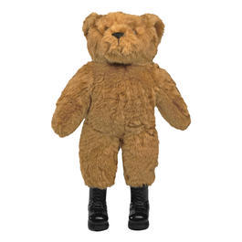 Teddy, gro mit Stiefeln