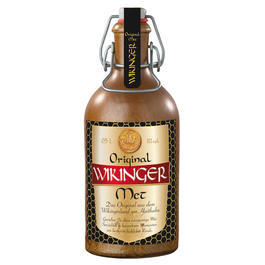 Original Wikinger Met weiß 0,5 Liter im Tonkrug